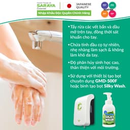 Thumbnail Xà Phòng Rửa Tay Sát Khuẩn Saraya Smart San Hand Soap H-1, Không Mùi - Can 5Kg 2