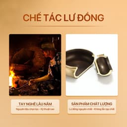 Thumbnail Lư đồng xông trầm hương Thiên Mộc Hương - Đồng đúc nguyên khối cao cấp nhiều mẫu 2