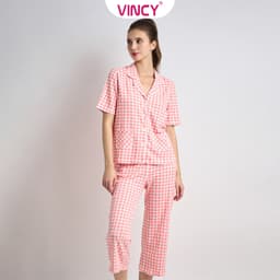 Thumbnail Bộ Đồ Thun Lửng Nữ Vincy BTL012W11 2