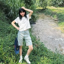 Thumbnail TheBlueTshirt - Áo thun trơn nữ tay ngắn phom suông cho nữ - Everyday Tee 100% Natural Cotton - Women 2