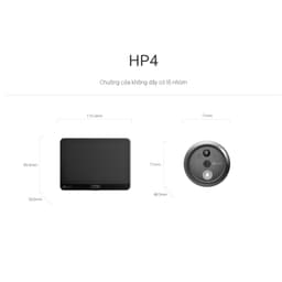 Thumbnail Bộ chuông cửa không dây EZVIZ HP4 Độ phân giải 1080p, Xem trực tiếp và Gọi video hai chiều, Màn hình màu 4.3 inch 1