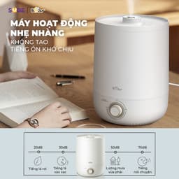 Thumbnail Máy Phun Sương Tạo Ẩm Bear Máy Tạo Độ Ẩm Phun Sương Làm Mát, Máy Dưỡng Ẩm Không Khí Máy Xông Dung Tích 4.5L JSQ-C45U1 2