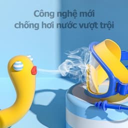 Thumbnail Kính Bơi Trẻ Em Gọng Lớn Chống Sương Mù Không Thấm Nước Độ Nét Cao Cho Bé Từ 3-14 Tuổi Có Bịt Tai Chính Hãng Amalife 2
