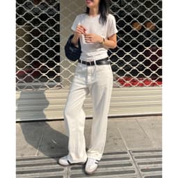 Thumbnail TheBlueTshirt - Quần jeans lưng cao ống suông có nhiều màu cho nữ - The Original Grandpa Jeans - Women 4