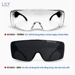Thumbnail Kính chống bụi đi đường LILYEYEWEAR chất liệu nhựa cao cấp dành cho người đi xe máy, xe đạp thời trang và an toàn KC1624 3