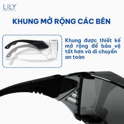 Thumbnail Kính chống bụi đi đường LILYEYEWEAR chất liệu nhựa cao cấp dành cho người đi xe máy, xe đạp thời trang và an toàn KC1624 4