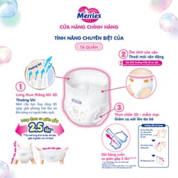Thumbnail Tã/bỉm quần Merries size L - 44 miếng (dành cho bé từ 9 - 14kg) 2