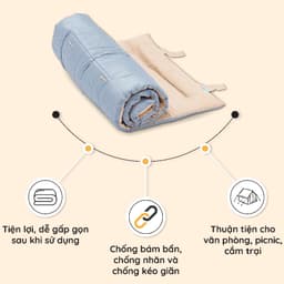 Thumbnail Tấm trải tiện ích K-Bedding by Everon ngủ trưa văn phòng, du lịch 80x195 & 160x195cm 2