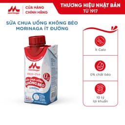 Thumbnail Sữa Chua Uống Không Béo Morinaga nguyên vị 190ml - Ít đường & calo, 10 tỷ lợi khuẩn - Tăng miễn dịch 1