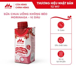Thumbnail Sữa Chua Uống Không Béo Morinaga vị dâu 190 ml - Ít đường, ít calo, 10 tỷ lợi khuẩn - Tăng miễn dịch 1
