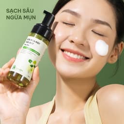 Thumbnail Bộ Chăm Sóc Da 2 Bước Nước Tẩy Trang Và Bọt Rửa Mặt Mọi Loại Da Cỏ Mềm 300gr 3