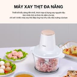 Thumbnail Máy xay thịt Aqua GGS201R cối thuỷ tinh, dung tích 1.8L xay cua, thịt cá rau củ - Bảo hành 12 tháng 3