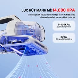 Thumbnail Máy hút bụi giường nệm Aqua CMP105R 14,000Pa hút được tóc, hạt, bụi mịn, có tia UV, sấy nóng 56 độ 3