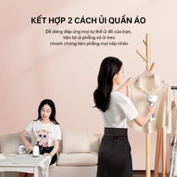 Thumbnail Bàn ủi hơi nước cầm tay Aqua SH2502R 250ml nút phun tự động, ủi đứng và treo - Bảo hành 12 tháng 4