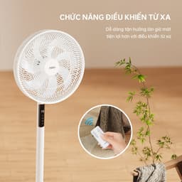 Thumbnail Quạt cây đứng Aqua FED3501R thân quạt máy cảm ứng, điều khiển từ xa, hẹn giờ 12 tiếng, thu dài ngắn 4