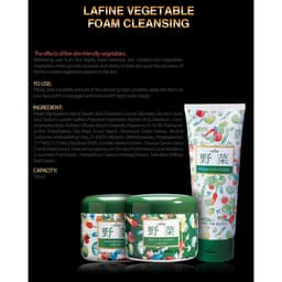 Thumbnail Sữa rửa mặt hoa quả dành cho da dầu Lafine Vegetable Foam Cleansing 200ml 3