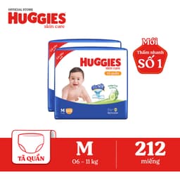 Thumbnail Combo 2 Tã quần Huggies Skincare Mega Jumbo M106/L96+8/XL84+4/XXL76+4 1