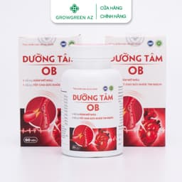 Thumbnail Viên Uống Hỗ Trợ Tim Mạch, Huyết Áp Dưỡng Tâm OB Hộp 60 Viên Chính Hãng Grow Green AZ 3