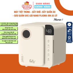 Thumbnail Máy tiệt trùng sấy khô UVC-LED 25L công nghệ Nano Plasma Ion PLASMAX 1 FATZBABY  FB4725ZH 1