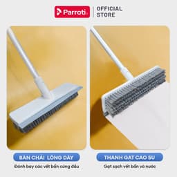 Thumbnail Cây chà sàn nhà tắm đa năng 2 trong 1, chổi cọ sàn và gạt nước – Parroti Easy ES02 2