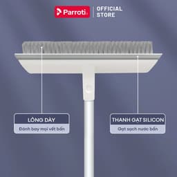 Thumbnail Cây chà sàn nhà tắm đa năng 2 trong 1, chổi cọ sàn và gạt nước – Parroti Easy ES02 3
