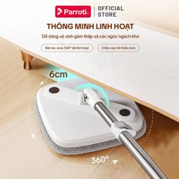 Thumbnail Cây lau nhà tách nước bẩn, bộ lau nhà tự vắt xoay 360 độ, chổi lau nhà thông minh Parroti Spin - SA01 3