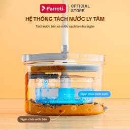 Thumbnail Cây lau nhà tách nước bẩn, bộ lau nhà tự vắt xoay 360 độ, chổi lau nhà thông minh Parroti Spin - SA01 2