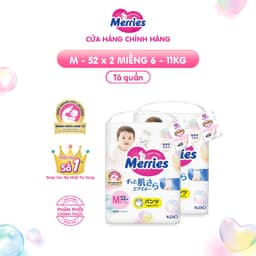 Thumbnail Combo 2 Tã/bỉm quần Merries Đủ Size M52/L44/XL38/XXL26/XXL24 (bao bì mới) 2