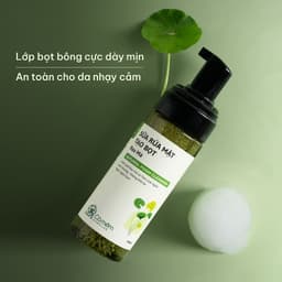 Thumbnail Sữa Rửa Mặt Tạo Bọt Mềm Mịn Làm Sạch Sâu Rau Má Cho Da Mụn Da Dầu Nhạy Cảm Cỏ Mềm 150ml 4