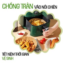 Thumbnail Bộ 50 Khay Giấy Lót Chống Dính Nồi Chiên Không Dầu Hình Tròn Annapurna  011150 / 011167-BRO 3