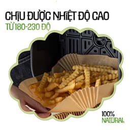 Thumbnail Bộ 50 Khay Giấy Lót Chống Dính Nồi Chiên Không Dầu Hình Tròn Annapurna  011150 / 011167-BRO 4