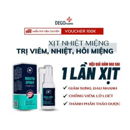 Thumbnail Xịt Dứt Điểm Nhiệt Miệng, Nhiệt lưỡi, Lở môi, Viêm Lợi Dego Pharma - Dịu Cơn Đau Loét Miệng, Hết Hôi Miệng 1
