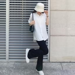 Thumbnail Áo Sơ Mi Bigsize Nữ Tay Ngắn Form Rộng Thoải Mái Vải Mềm Ít Nhăn Đi Học Đi Làm SMHS 4