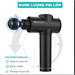 Thumbnail Máy Massage Cầm Tay Cao Cấp KINGTECH KH-720PRO, 20 Cấp Độ, Hỗ Trợ Mát Xa Chuyên Sâu, Giảm Đau Cơ, Cứng Khớp - Chính Hãng 4