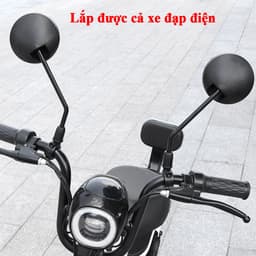 Thumbnail Gương Xe Đạp Thể Thao Cổ Dài – Gương Cầu Lồi Xe Đạp Bản 8cm To Xoay 360 Độ Linh Hoạt ECO1 Chính Hãng Amalife 4