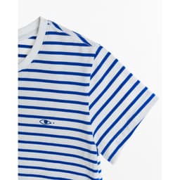 Thumbnail TheBlueTshirt - Áo thun tay ngắn phom mid crop nữ - Everyday Tee - Signature Stripe Premium Cotton - Women 4