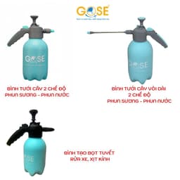 Thumbnail Bình tưới cây vòi dài phun sương phun nước GOSE cao cấp 2L/3L có khóa tự động 2
