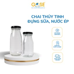 Thumbnail Lọ thủy tinh đựng sữa GOSE chai đựng nước ép sinh tố đồ uống handmade đủ kích cỡ 1