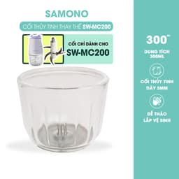 Thumbnail Cối thay thế, Lưỡi thay MC200 phụ kiện cho máy xay mini Samono SW-MC200 loại 0.3L,Lưỡi dao thay thế phụ kiện máy con gấu 2