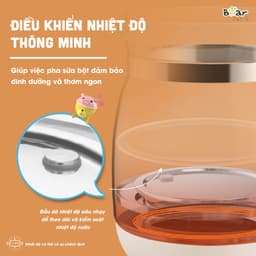 Thumbnail Máy Đun Nước Đa Năng Bear Hâm Sữa Thông Minh Khử Clo Pha Sữa An Toàn Cho Bé Bản Tiếng Việt Dễ Dàng Sử Dụng TNQ-D12D1 3