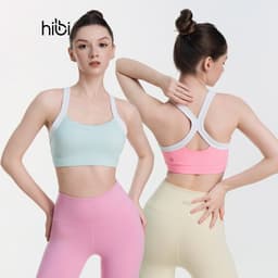 Thumbnail Áo tập Yoga Gym dây phối trắng BA507 Hibi Sports - Kèm mút 1