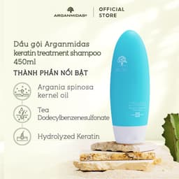Thumbnail Combo dầu gội và dầu xả dưỡng tóc, phục hồi Keratin Arganmidas - 450ml 3