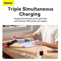 Thumbnail Củ sạc nhanh Baseus Compact 3 cổng Usb 17W EU 1