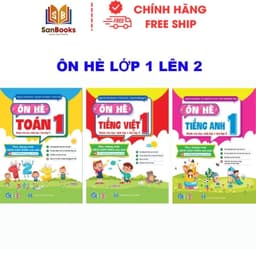 Thumbnail Sách - Trọn bộ ôn hè Toán, Tiếng Việt, Tiếng Anh lớp 1,2,3,4,5 (3 cuốn)- Qbooks 2