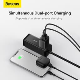 Thumbnail Củ sạc nhanh đa năng Baseus Compact hai cổng Usb 10.5W EU 2