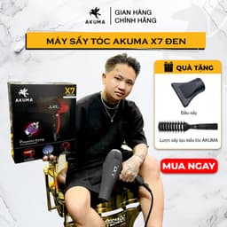 Thumbnail Máy Sấy Tóc AKUMA X7 Công Suất Lớn 2400W - Dành Cho Salon Tóc Chuyên Nghiệp, 2 Chiều Nóng Lạnh, Lõi Đồng, Đồ Bền Cao 3