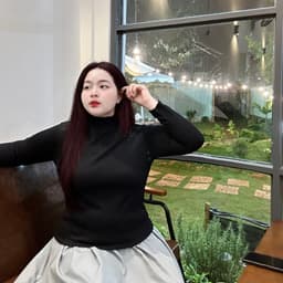 Thumbnail Áo Thun Bigsize Nữ Tay Dài Cổ Lọ Dáng Vừa Chất Nỉ Gân Co Giãn Dày Dặn Mua Thu Đông G216 2