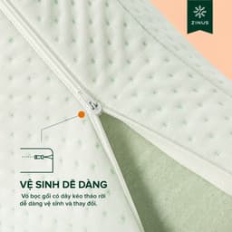 Thumbnail Gối Cao Su Non Kết Hợp Gòn Tơ Tằm - Dual Side Memory Foam Pillow 4