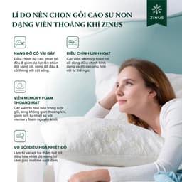 Thumbnail Gối Cao Su Non Dạng Viên Siêu Thoáng Khí Êm Ái Công Nghệ Độc Quyền Ultima Shredded Zinus 2