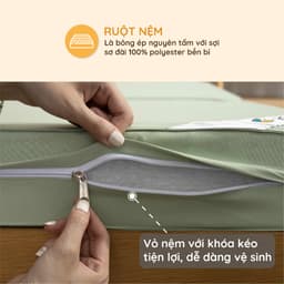 Thumbnail Nệm bông ép K-Bedding By Everon chất vải microfiber KMS, độ dày 5cm và 9cm, bảo hành 5 năm 1